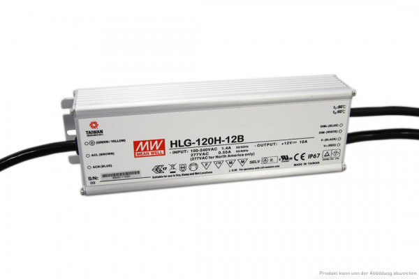Dimmbares 12 V Netzteil für LED-Stripe - 120 Watt - dimmbar 1 - 10 V DC - IP 67
