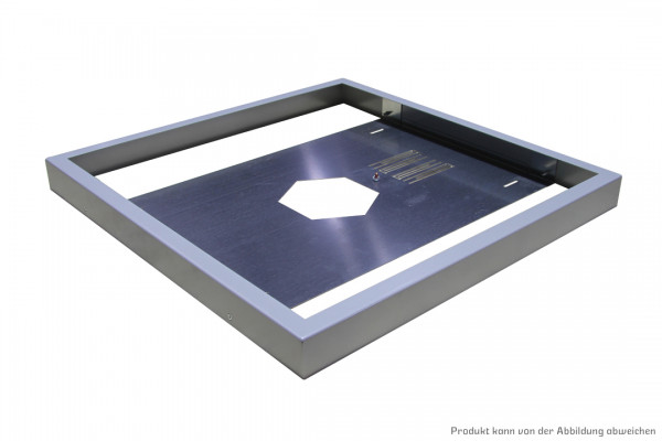 Premium Aufbaugehäuse silber für quadratische LED Panelleuchten